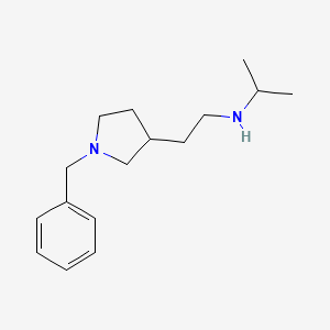 molecular formula C16H26N2 B13966962 N-(2-(1-benzylpyrrolidin-3-yl)ethyl)propan-2-amine 