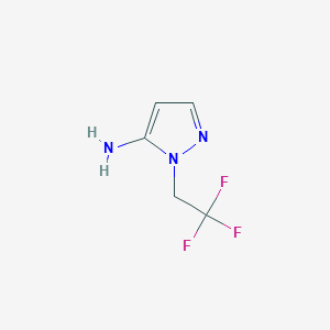molecular formula C5H6F3N3 B1396697 1-(2,2,2-Trifluoroethyl)-1H-pyrazol-5-amine CAS No. 899899-13-9