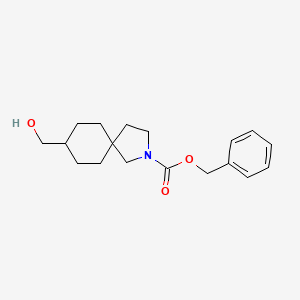 molecular formula C18H25NO3 B13966974 Benzyl 8-(hydroxymethyl)-2-azaspiro[4.5]decane-2-carboxylate 