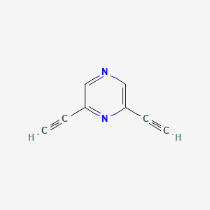 molecular formula C8H4N2 B13966986 2,6-Diethynylpyrazine 