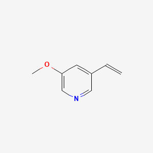 molecular formula C8H9NO B1396699 3-Ethenyl-5-methoxypyridine CAS No. 848951-15-5