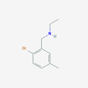 molecular formula C10H14BrN B1396702 [(2-Bromo-5-methylphenyl)methyl](ethyl)amine CAS No. 1512057-46-3