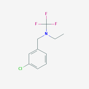 molecular formula C10H11ClF3N B13967061 N-(3-chlorobenzyl)-N-(trifluoromethyl)ethanamine 