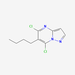 molecular formula C10H11Cl2N3 B13967072 6-Butyl-5,7-dichloropyrazolo[1,5-a]pyrimidine 