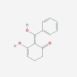 molecular formula C13H12O3 B13967092 3-Hydroxy-2-[hydroxy(phenyl)methylidene]cyclohex-3-en-1-one CAS No. 481638-65-7