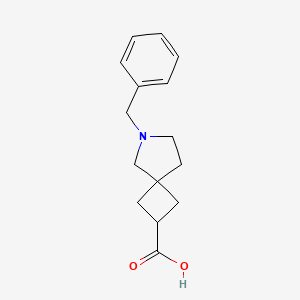 molecular formula C15H19NO2 B13967093 6-Benzyl-6-azaspiro[3.4]octane-2-carboxylic acid 