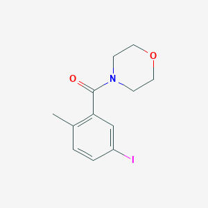 molecular formula C12H14INO2 B1396713 4-[(5-Iodo-2-methylphenyl)carbonyl]morpholine CAS No. 1228778-18-4