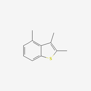 molecular formula C11H12S B13967136 Benzo(b)thiophene, trimethyl- CAS No. 70021-44-2