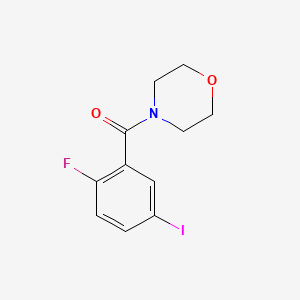 molecular formula C11H11FINO2 B1396715 4-[(2-Fluoro-5-iodophenyl)carbonyl]morpholine CAS No. 1228778-13-9