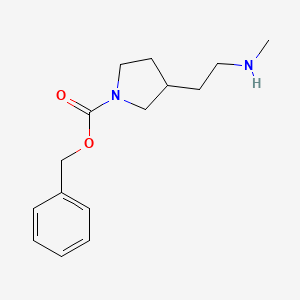 molecular formula C15H22N2O2 B13967158 Benzyl 3-(2-(methylamino)ethyl)pyrrolidine-1-carboxylate 