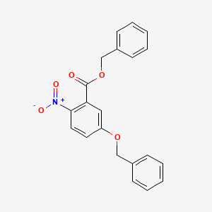 molecular formula C21H17NO5 B13967159 Benzyl 5-(benzyloxy)-2-nitrobenzoate CAS No. 61340-14-5