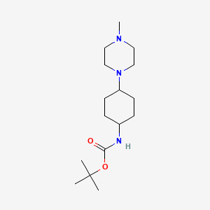 molecular formula C16H31N3O2 B1396719 tert-Butyl trans-4-(4-methylpiperazin-1-yl)cyclohexylcarbamate CAS No. 1119283-74-7