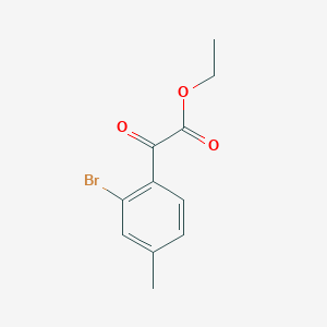 molecular formula C11H11BrO3 B13967192 Ethyl 2-(2-bromo-4-methylphenyl)-2-oxoacetate 