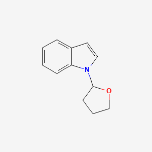 molecular formula C12H13NO B13967251 1-(Tetrahydrofuran-2-yl)-1H-indole CAS No. 50640-00-1