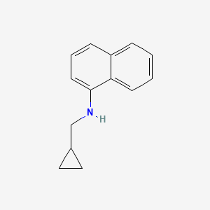 molecular formula C14H15N B13967285 N-(cyclopropylmethyl)-1-naphthalenamine CAS No. 356539-36-1