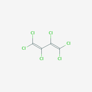 molecular formula C4Cl6<br>CCl2=CClCCl=CCl2<br>C4Cl6 B139673 Hexachloro-1,3-butadiene CAS No. 87-68-3