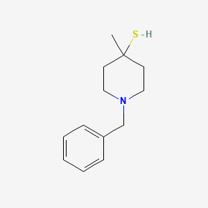 molecular formula C13H19NS B13967346 1-Benzyl-4-methylpiperidine-4-thiol 