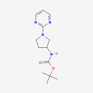 molecular formula C13H20N4O2 B13967396 Tert-butyl (1-(pyrimidin-2-yl)pyrrolidin-3-yl)carbamate 