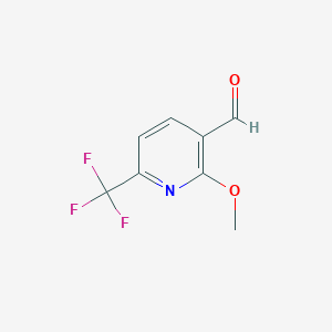 molecular formula C8H6F3NO2 B1396740 2-Methoxy-6-(trifluoromethyl)nicotinaldehyde CAS No. 944904-45-4