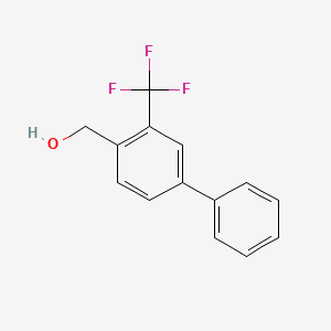 molecular formula C14H11F3O B13967409 (3-(Trifluoromethyl)biphenyl-4-yl)methanol 
