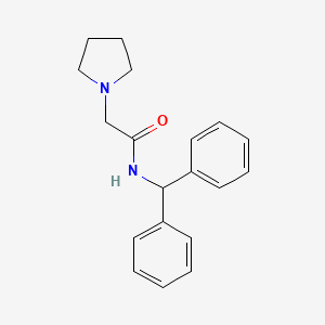 molecular formula C19H22N2O B13967412 N-(Diphenylmethyl)-1-pyrrolidineacetamide CAS No. 37390-27-5