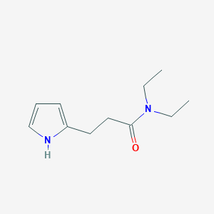 molecular formula C11H18N2O B1396743 N,N-diethyl-3-(1H-pyrrol-2-yl)propanamide CAS No. 1196887-51-0