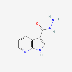 1H-pyrrolo[2,3-b]pyridine-3-carbohydrazide