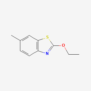 molecular formula C10H11NOS B13967458 Benzothiazole, 2-ethoxy-6-methyl-(9CI) 