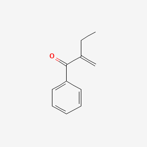 molecular formula C11H12O B13967468 1-Phenyl-2-ethyl-2-propen-1-one CAS No. 22731-65-3