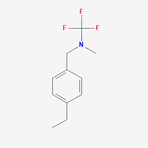 molecular formula C11H14F3N B13967475 N-(4-ethylbenzyl)-1,1,1-trifluoro-N-methylmethanamine 