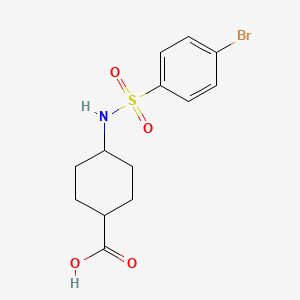 molecular formula C13H16BrNO4S B1396750 trans 4-(4-Bromobenzenesulfonylamino)-cyclohexanecarboxylic acid CAS No. 1310478-57-9