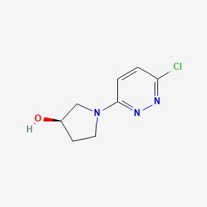 molecular formula C8H10ClN3O B1396751 (R)-1-(6-Chloropyridazin-3-yl)pyrrolidin-3-ol CAS No. 1169698-53-6