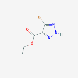 molecular formula C5H6BrN3O2 B13967527 ethyl 5-bromo-2H-1,2,3-triazole-4-carboxylate 