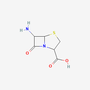 molecular formula C6H8N2O3S B13967578 6-Amino-7-oxo-4-thia-1-azabicyclo[3.2.0]heptane-2-carboxylic acid CAS No. 26865-90-7