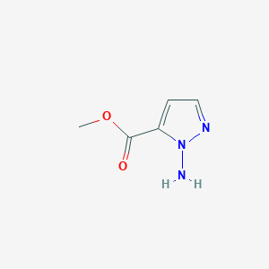 molecular formula C5H7N3O2 B139676 Methyl 1-amino-1H-pyrazole-5-carboxylate CAS No. 150017-55-3