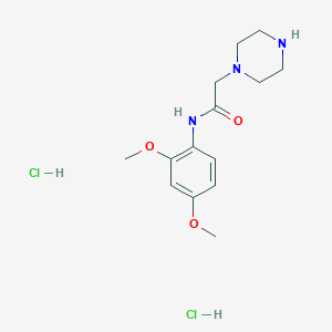 N-(2,4-dimethoxyphenyl)-2-piperazin-1-ylacetamide dihydrochloride