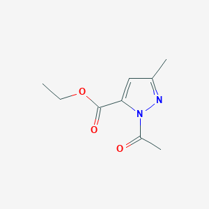 molecular formula C9H12N2O3 B13967612 Ethyl 1-acetyl-3-methyl-1h-pyrazole-5-carboxylate 