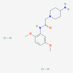 2-(4-aminopiperidin-1-yl)-N-(2,5-dimethoxyphenyl)acetamide dihydrochloride