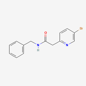 molecular formula C14H13BrN2O B13967638 N-benzyl-2-(5-bromopyridin-2-yl)acetamide 