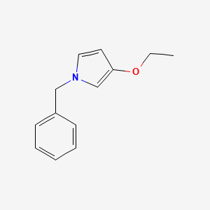 molecular formula C13H15NO B13967668 1-benzyl-3-ethoxy-1H-pyrrole 