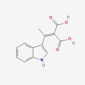molecular formula C13H11NO4 B1396767 2-[1-(1H-indol-3-yl)ethylidene]propanedioic acid CAS No. 1332531-33-5