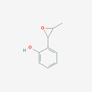 molecular formula C9H10O2 B13967674 2-(3-Methyloxiran-2-yl)phenol CAS No. 62599-37-5
