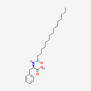 molecular formula C25H41NO3 B13967715 N-Hexadecanoyl-D-phenylalanine 