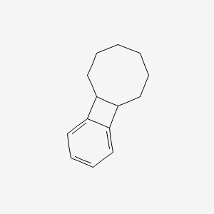 molecular formula C14H18 B13967741 Benzo[3,4]cyclobuta[1,2]cyclooctene, 4b,5,6,7,8,9,10,10a-octahydro- CAS No. 56666-89-8