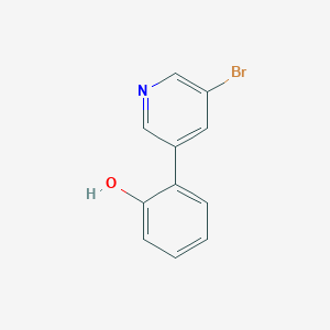 molecular formula C11H8BrNO B13967762 2-(5-Bromopyridin-3-yl)phenol 