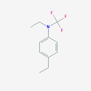 molecular formula C11H14F3N B13967781 N,4-diethyl-N-(trifluoromethyl)aniline 