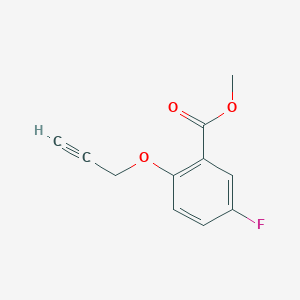 molecular formula C11H9FO3 B13967782 Methyl 5-fluoro-2-(prop-2-ynyloxy)benzoate 
