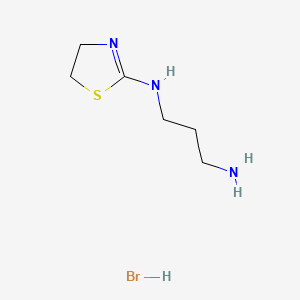 molecular formula C6H14BrN3S B13967783 N-(4,5-Dihydro-2-thiazolyl)-1,3-propanediamine hydrobromide CAS No. 37915-00-7