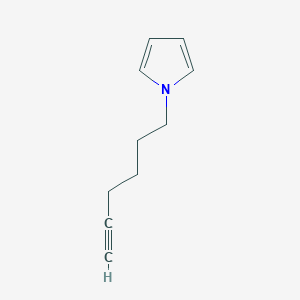 molecular formula C10H13N B13967799 1H-Pyrrole, 1-(5-hexynyl)- 