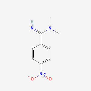 molecular formula C9H11N3O2 B13967838 N,N-Dimethyl-4-nitrobenzene-1-carboximidamide CAS No. 67095-86-7